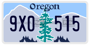 9X0515 license plate in Oregon