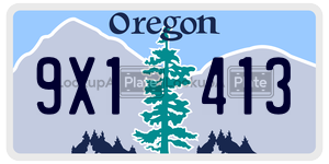9X1413  license plate in OR