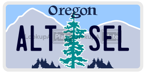 ALTSEL  license plate in OR