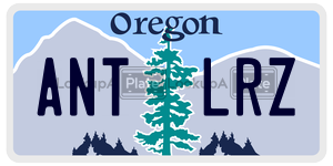 ANTLRZ  license plate in OR