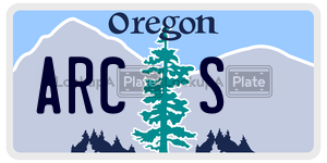 ARCS  license plate in OR