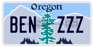 BENZZZ  license plate in OR
