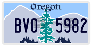 BV05982  license plate in OR