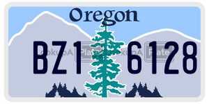 BZ16128  license plate in OR