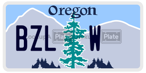 BZLW  license plate in OR