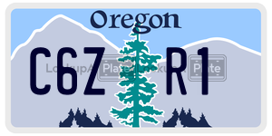 C6ZR1  license plate in OR