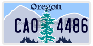 CA04486  license plate in OR