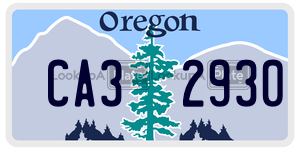 CA32930 license plate in Oregon