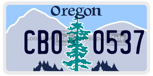 CB00537  license plate in OR