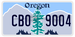 CB09004  license plate in OR
