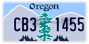 CB31455  license plate in OR