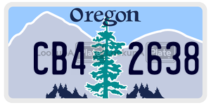 CB42638  license plate in OR