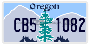 CB51082  license plate in OR