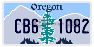 CB61082  license plate in OR