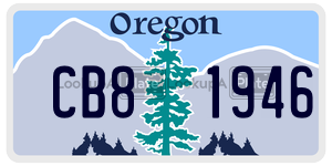 CB81946  license plate in OR