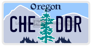 CHEDDR  license plate in OR