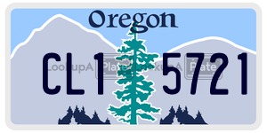 CL15721  license plate in OR