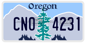 CN04231  license plate in OR