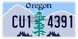 CU14391  license plate in OR