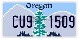 CU91509  license plate in OR