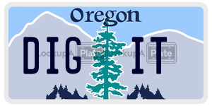 DIGIT license plate in Oregon