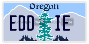 EDDIE  license plate in OR