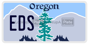 EDS  license plate in OR