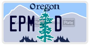 EPMD  license plate in OR