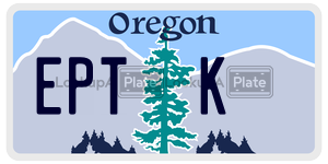 EPTK  license plate in OR