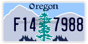 F147988  license plate in OR