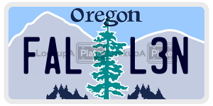 FALL3N  license plate in OR