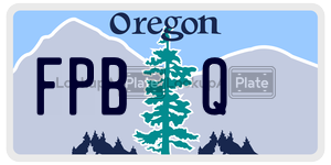 FPBQ  license plate in OR