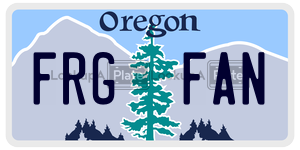 FRGFAN  license plate in OR