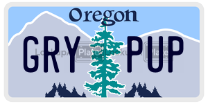 GRYPUP  license plate in OR
