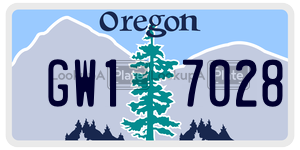 GW17028  license plate in OR