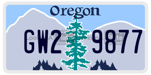 GW29877  license plate in OR