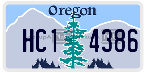 HC14386  license plate in OR