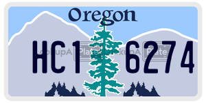 HC16274 license plate in Oregon