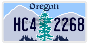 HC42268  license plate in OR