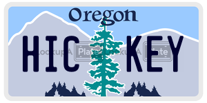 HICKEY  license plate in OR