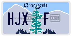 HJXF  license plate in OR