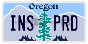 INSPRD  license plate in OR