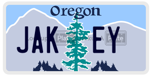 JAKEY  license plate in OR