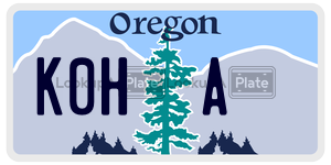 K0HA  license plate in OR