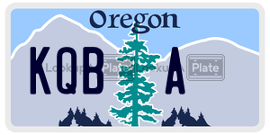 KQBA  license plate in OR