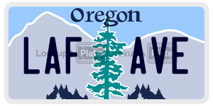 LAFAVE  license plate in OR