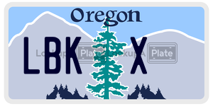 LBKX  license plate in OR