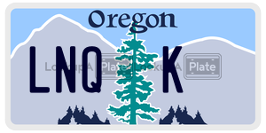 LNQK  license plate in OR