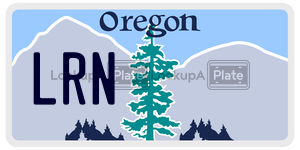 LRN  license plate in OR