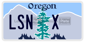 LSNX  license plate in OR
